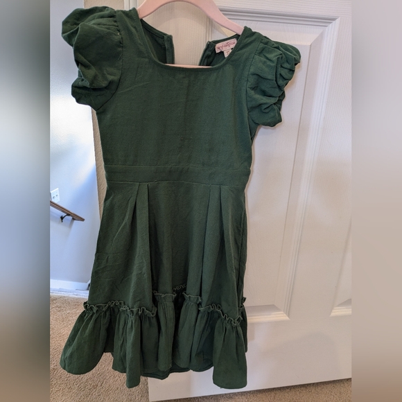 Ivy City Co Mini Dahlia Dress in Green 3T - Picture 6 of 6